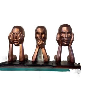 3 face Gandhi