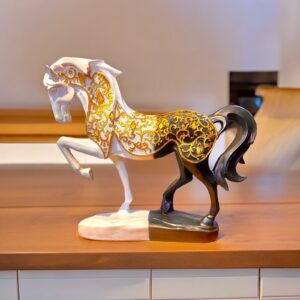 White & Black Horse